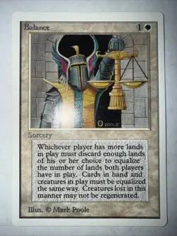 Magic The Gathering - MTG - Balance - Unlimited *Roller Lines* - Image 1