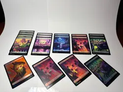 MTG x TMNT (17) card BASIC LAND lot with 4 FOILS! Pack Fresh Pull! - Image 1