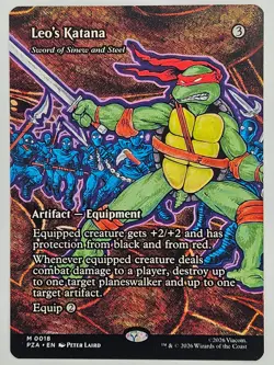 Magic: The Gathering 0018 Leo's Katana - Sword of Sinew and Steel (Borderless) - Image 1