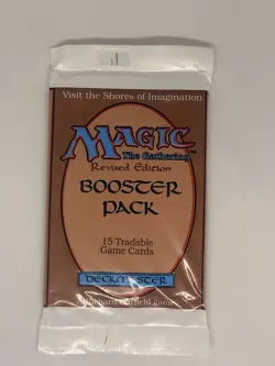 1994 MTG Revised Edition Booster Pack Factory Sealed WOTC Vintage Magic Card Gam 742818067003 - Image 1