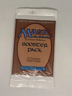 1994 MTG Revised Edition Booster Pack Factory Sealed WOTC Vintage Magic Card Gam 742818067003 - Image 2