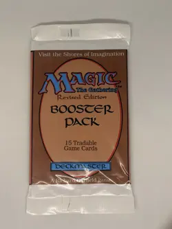 1994 MTG Revised Edition Booster Pack Factory Sealed WOTC Vintage Magic Card Gam 742818067003 - Image 3