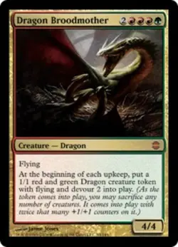 1 x Dragon Broodmother - Alara Reborn - Moderate Play - MTG - Image 1