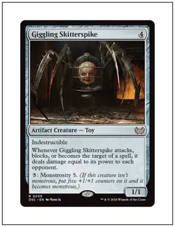 1x Giggling Skitterspike, Duskmourn Commander, Magic MTG NM - Image 1
