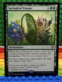 1x Springleaf Parade [Commander: Lorwyn Eclipsed (ECC)] #0019 NM - MTG RARE - Image 1