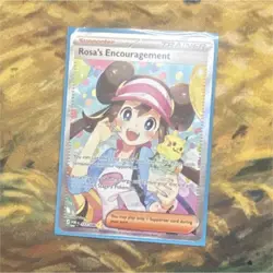 Pokemon TCG Rosa's Encouragement Full Art Ultra Rare Holo Trainer S8b 121/068 - Image 1