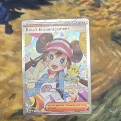 Pokemon TCG Rosa's Encouragement Full Art Ultra Rare Holo Trainer S8b 121/068 - Image 3