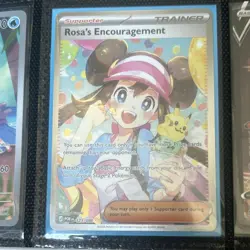 Pokemon TCG Rosa's Encouragement Full Art Ultra Rare Holo Trainer S8b 121/068 - Image 4
