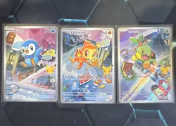 Pokemon First Partner Holo Promo Cards Lot Piplup Chimchar Turtwig 2026 Set of 3 - Image 1