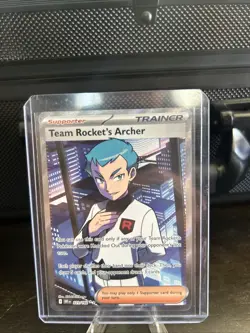 Pokemon TCG Team Rockets Archer Ultra Rare Full Art Card 223/182 Destined Rivals - Image 1