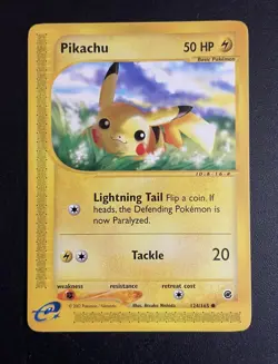Pikachu | 124/165 | Expedition Base | Common | Pokemon Card | NM - Image 1