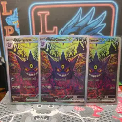 Pokemon Gengar EX Shadow Ball 3Card set Nightmare ACG Custom Made - Image 1