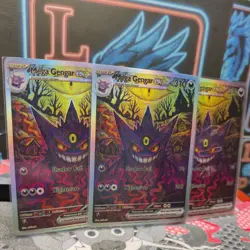 Pokemon Gengar EX Shadow Ball 3Card set Nightmare ACG Custom Made - Image 3