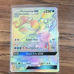 Pokemon Primarina GX 149/145 SM-Guardians Rising Secret Rare Full Art Holo - Image 1