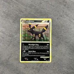 Umbreon 10/90 Pokemon TCG Undaunted Non-Holo Card Vintage LP Vintage Ultra Rare - Image 1