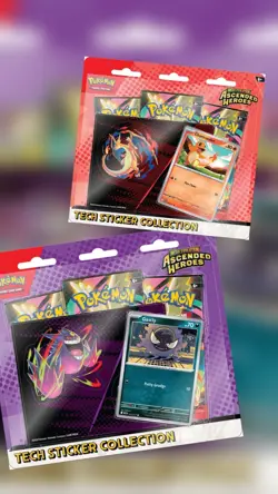 Pokemon Ascended Heroes Tech Sticker Collection CASE (12 Boxes) - Image 1
