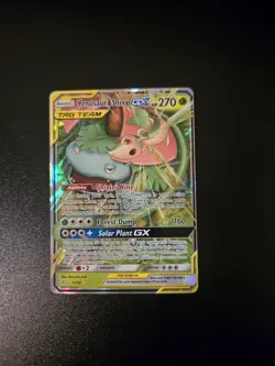 Pokemon TCG Venusaur & Snivy GX 1/236 Sm-Cosmic Eclipse English Card - Image 1