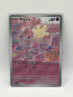 Pokemon Milcery 152/142 Stellar Crown Illustration Rare NM - Image 3