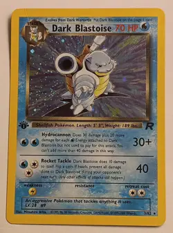 1st Edition Dark Blatoise 3/82 Team Rocket 1st Ed Vintage Pokemon TCG - Image 1
