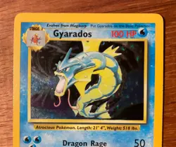 Gyarados Base Set Holo Rare Pokemon TCG 006/102 1999 Unlimited WOC - Image 2