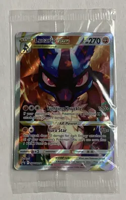 Pokemon TCG Lucario VSTAR SWSH291 Sealed Black Star Promo Crown Zenith NM - Image 1