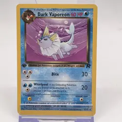 Pokemon Dark Vaporeon 1st Edition 45/82 Team Rocket Non-Holo Rare WOTC Card - Image 1