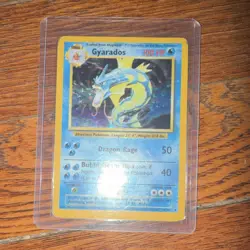Pokemon Gyarados Base Set Holo Rare 100 HP 006/102 English 1999 - Image 1