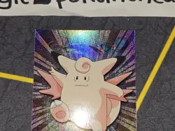 Clefable #36 Rainbow Holo Pokemon Topps Series 1 Card (Black Label) NM - Image 3