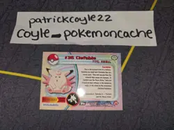 Clefable #36 Rainbow Holo Pokemon Topps Series 1 Card (Black Label) NM - Image 5