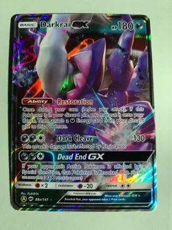 Pokemon Sun & Moon Shining Legends Darkrai GX 88a Promo - Image 1