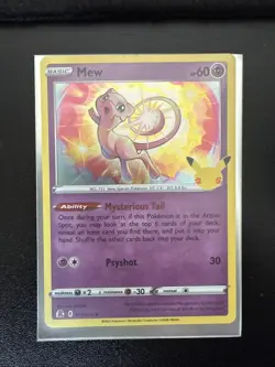 MEW 011/025 Celebrations Holo Pink #11 151 Pokemon TCG card - Image 1
