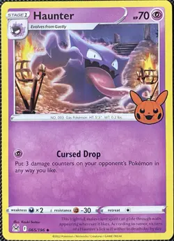 Haunter 065/196 Trick or Trade 2023 Regular - Pokemon Card - Image 1