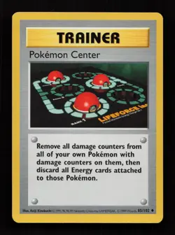 Pokemon Center 85/102 Uncommon Base Set Pokemon Lightly Played - Image 1