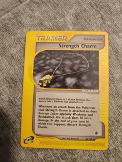 Pokemon Card - Strength Charm 150/165 2002 Expedition Base Set NM Condition Wotc - Image 1