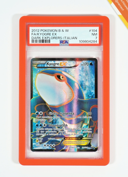 Pokemon PSA 7 Kyogre Ex #104 Full Art Esploratori Delle Tenebre 2012 Italiano - Image 1