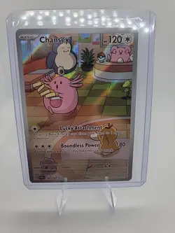 Pokemon TCG Chansey Illustration Twilight Masquerade Card 187/167 - Image 3