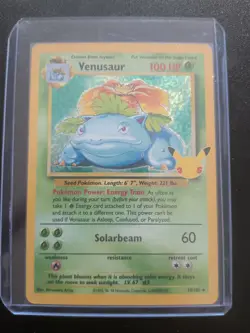 Pokemon TCG Venusaur Holo Rare Card 15/102 Celebrations 25th Anniversary - Image 1