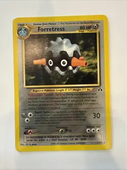 Pokemon Forretress 21/75 Rare Non-Holo Card Neo Discovery - Image 1