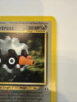 Pokemon Forretress 21/75 Rare Non-Holo Card Neo Discovery - Image 5