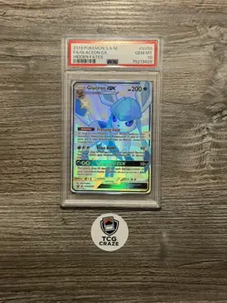 Pokemon GLACEON GX SV55 PSA 10 | Gem Mint | Hidden Fates / Shiny Vault | 2019 - Image 1