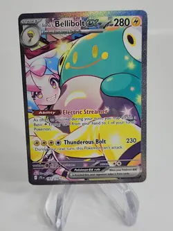 Pokemon Iono's Bellibolt ex 194/159 Journey Together Holo Illustration Rare EX - Image 1