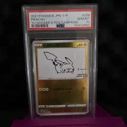 2021 Pokemon Jpn S-P Pikachu YU NAGABA X PCG CAMPAIGN #208 PSA10 - Image 1