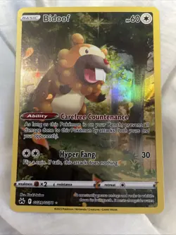 Pokemon TCG - Bidoof GG29/GG70 - Holo Rare - Crown Zenith - NM/M - Image 1