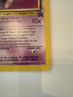 Mew # 8 - Black Star Promo - Pokemon Card Vintage WOTC - Image 4