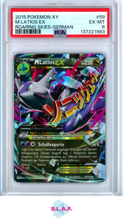 M LATIOS EX ROARING SKIES-GERMAN POKEMON XY ROARING SKIES 2015 59 PSA 6 - Image 1