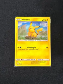 Pokemon TCG Pikachu SM183 Promo SM Black Star Promos NM Holo - Image 1