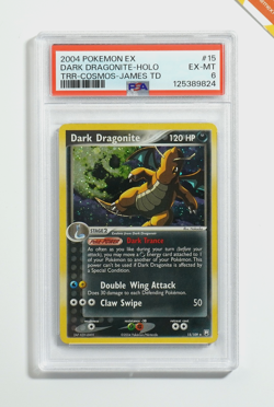 Pokemon PSA 6 Dark Dragonite #15 Cosmos Holo James Theme Deck 2004 English - Image 1