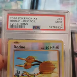 Doduo 69/108 Reverse Holo XY Evolutions Pokemon PSA 9 Mint - Image 3