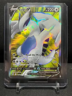 Lugia V 185/195 Full Art Ultra Rare Holo Pokemon 2022 Silver Tempest NM - Image 1