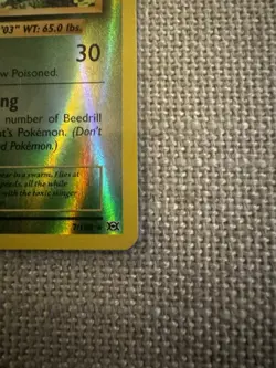 Pokemon Card Beedrill Evolutions Reverse Holo Rare 7/108 Near Mint 2016 Sugimori - Image 5